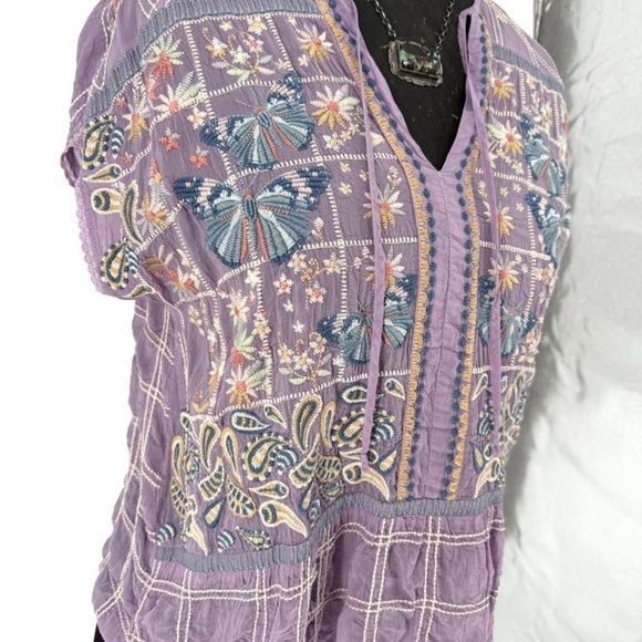 Johnny Was Paise Blouse Size Large - Picture 7 of 13